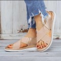 SAGACE Women Flat Sandal Summer Lightweight Elastic Band Comfy Slip On Shoes Casual Ladies Open Toe Sandals Zapatos De Mujer