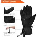 Ski Gloves Mens Waterproof Skiing Mittens Ladies Touch Screen Snowboarding Gloves Extended Cuff Winter Gloves for Skiing