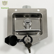 GL-12130 Stainless Recessed T Handle Latch Toolbox Lock