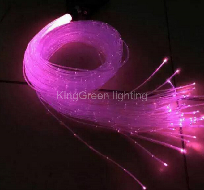 350m/Roll 2mm diameter high quality sparkle side emitting PMMA plastic fiber optic cable express free shipping