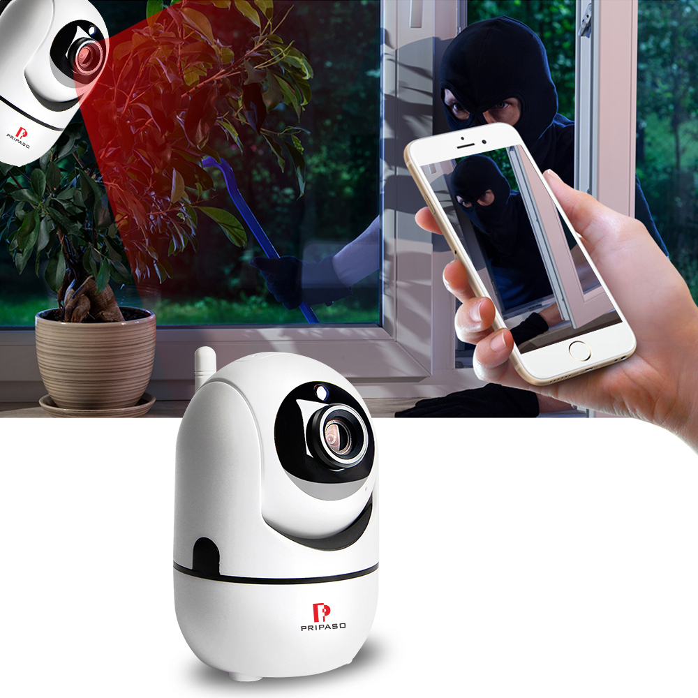 Pripaso Full HD 1080P 2MP Cam Home Security IP Camera Motion Email Alert Detection CCTV Wifi IR Baby Monitor Audio Record Camera
