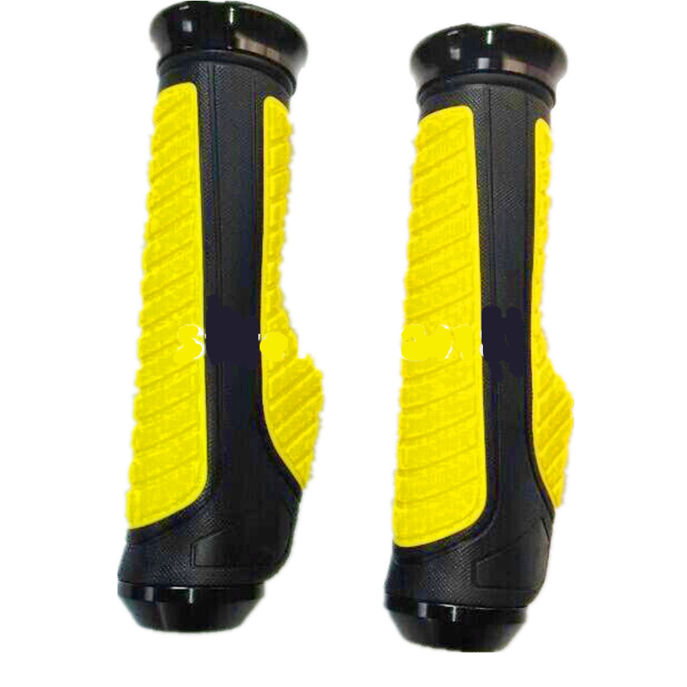 One Pair Yellow Universal 7/8" Motorcycle Dirt Bike Handle Bar GEL Rubber Hand Grips