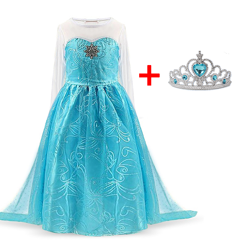 2-10 Years Fancy Dress Children Halloween Party Princess Costume Kids Dresses for Girls Cosplay Clothing robes filles