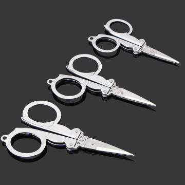 Folding Scissors Pocket Travel Small Crafts Sharp Blade Emergency Mini Foldable Travel Scissors Thread Scissors Tailor Scissors