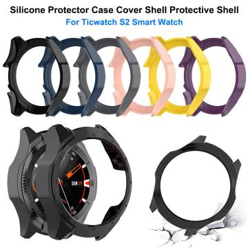 Silicone Protector Case For Ticwatch S2 Smart Watch Protective Case Cover Shell For Ticwatch S2 Cases Accessories