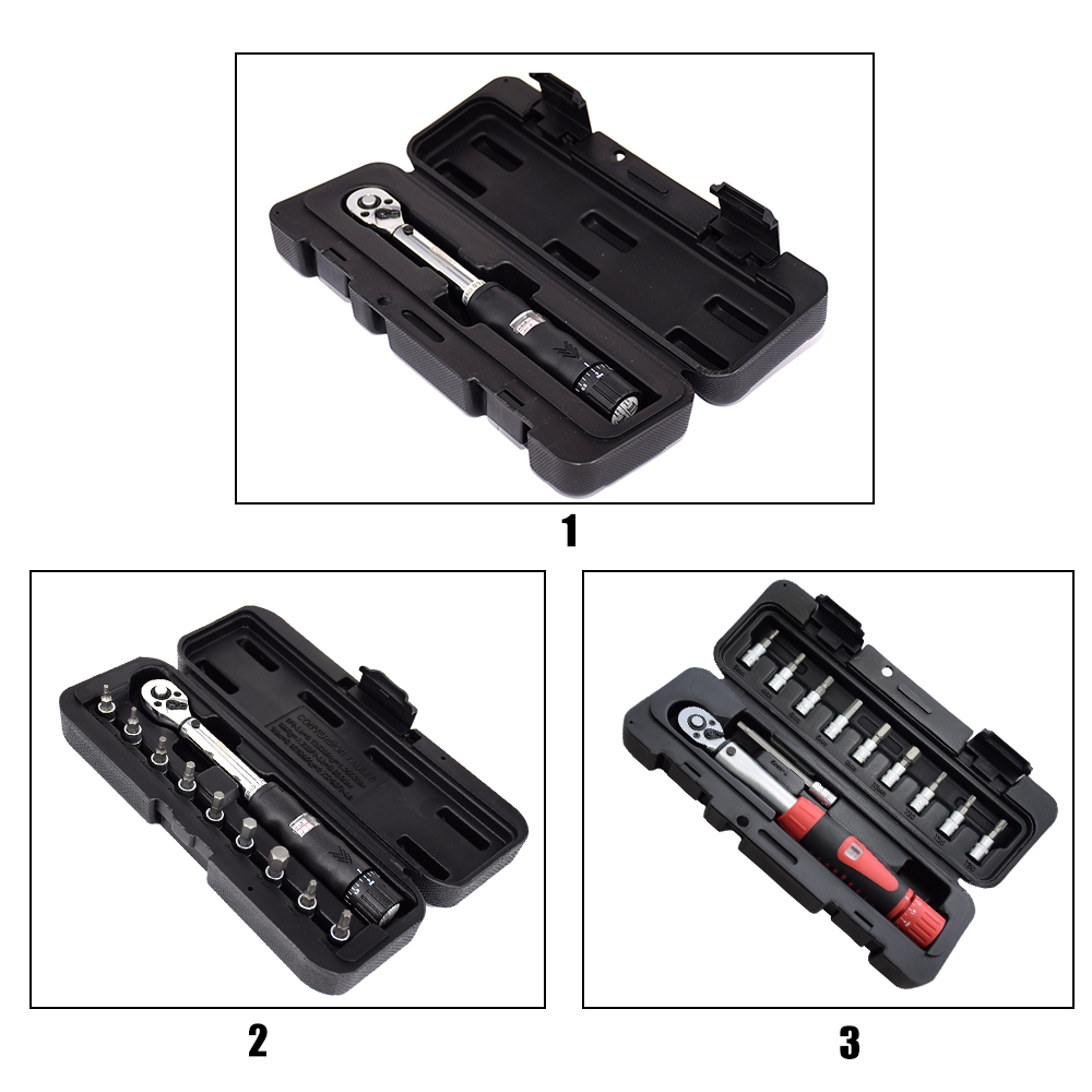 1/4" DR 2-14Nm Bike Torque Wrench Set Bicycle Repair Tools Kit Ratchet Mechanical Torque Spanner Manual Wrenches