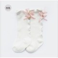 Kids Toddlers Girls Socks Big Bow Knee High Long Soft Cotton Lace Baby Solid Autumn Warm Ruffles Bow