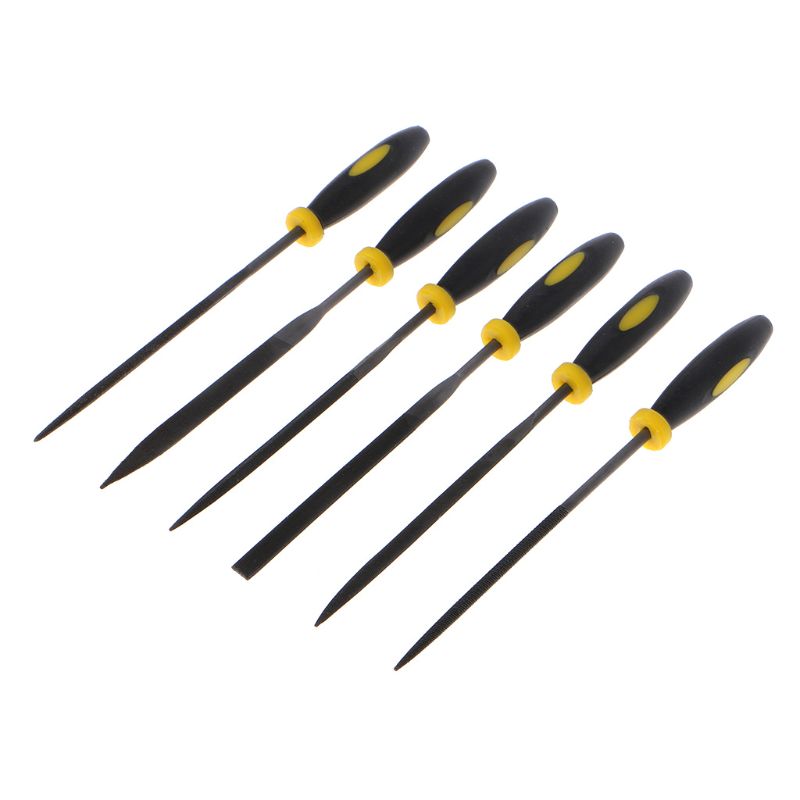 6pcs 140x3mm Metal File Mini Assorted Rasp Diamond Needle File Set Repair Tool Jewelry Wood Grinding Hand Tools