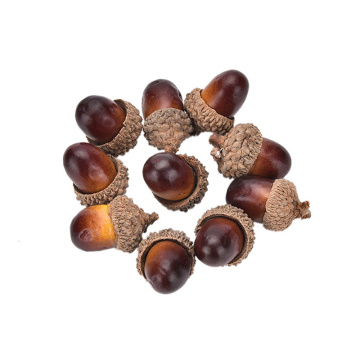 5PCS Fake Fruits Artificial Mini Acorn Oak Foam Nut Ornaments Home Room Party Xmas Decorative Christmas Decorations For Home