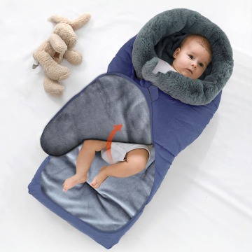 Winter Baby Sleeping Bag Infant Envelope For Stroller Footmuff Warm Sleepsack Pram Windproof Newborn Anti-kick Cotton Blanket