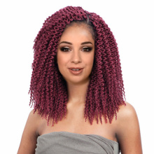 Crochet Braids Expression Braiding Hair faux locs 24 Inch Synthetic Red Brown Black for african Pieces Hair Extension
