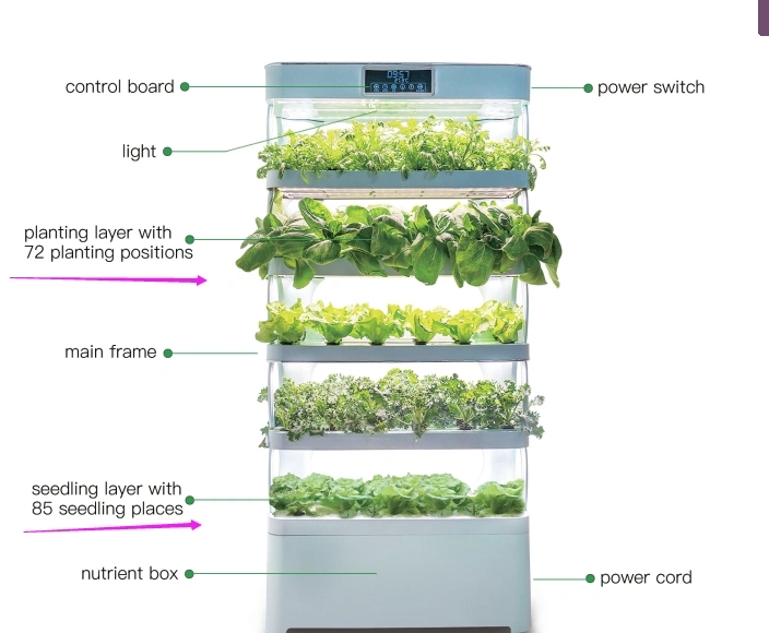 Smart culture indoor garden hydroponic intelligent