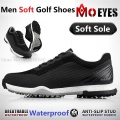 PGM Golf Shoes Mens Breathable Waterproof Sneakers Non-Slip Spikes Mesh Golf Shoes Men Comfortable Soft Training Sneakers