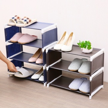 3/4 Layer dustproof shoe rack large non-woven shoe rack storage box household storage shoe cabinet bedroom fixed cabinet