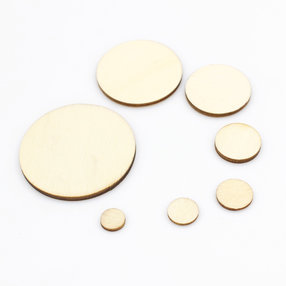 15-100pcs DIY Craft Unfinished Natural Wood Slices Circles Log Discs For Crafts DIY Craft Rustic Wedding Ornaments