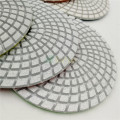 DIATOOL 8pcs 4" diamond wet flexible polishing pads Granite Marble or 8pcs White resin bond 100mm sanding discs with a backer