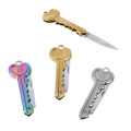 Mini Keyring Fold Blade Survive Outdoor kit gadget Knife Letter Pocket Keychain Box Open Opener Camp Package Tool Multi Key Ring
