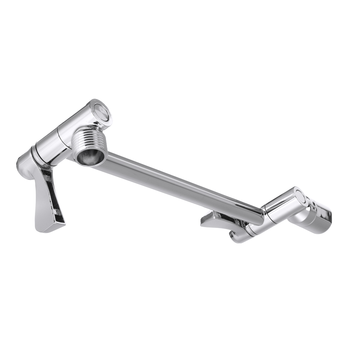 11" Solid Brass Extension Shower Arm Connecting Rod Height Angle Adjustable Wall Arm Bathroom Fixture Accessories