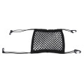 Universal Car Storage Seat Net Organize Bag Drinks Automotive Black Elastic Mesh Inter-seat Storage Sundries Bags