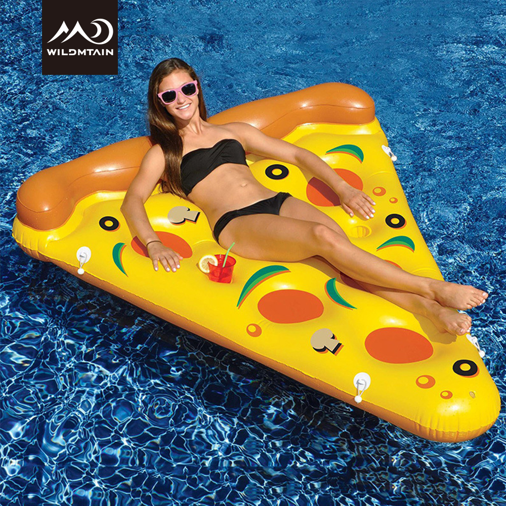 WILDMTAIN Inflatable Sea Mattress 185cm / 71", Swimming Ring - Pineapple, Watermelon, Pizza, Donut Pool Float Air Bed for Adult