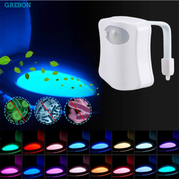 Smart Auto Motion Sensor Toilet LED Light Change Waterproof Night Galaxy Lamp Rgb Colors Seat Bathroom Home WC Children Decorate