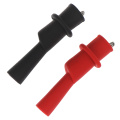 2pcs Insulated MultiMeter Test Lead Meter Alligator Clip Crocodile Clamp Probe For Test Tool Accessories