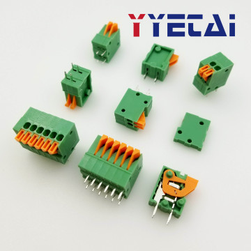 KF141V Spring Type PCB Terminal Block 2.54MM 2/3/4/5-6/7/8/10P Splice Standard