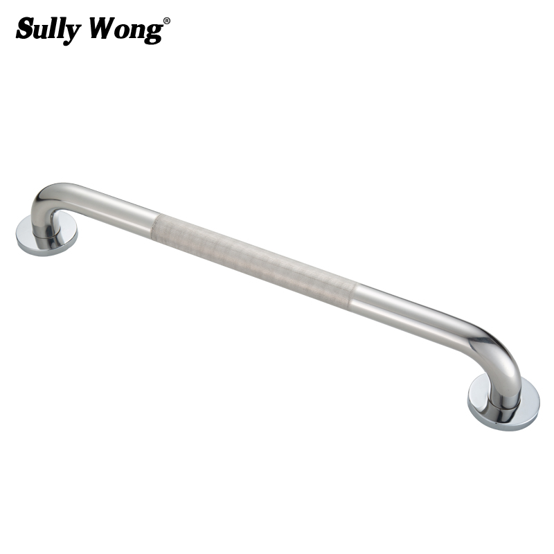 Sully House 304 Stainless Steel Bathroom Safety Handrail,Knurling Grab Bars for Toilet Elderly Safety Helping Bathtub Handle