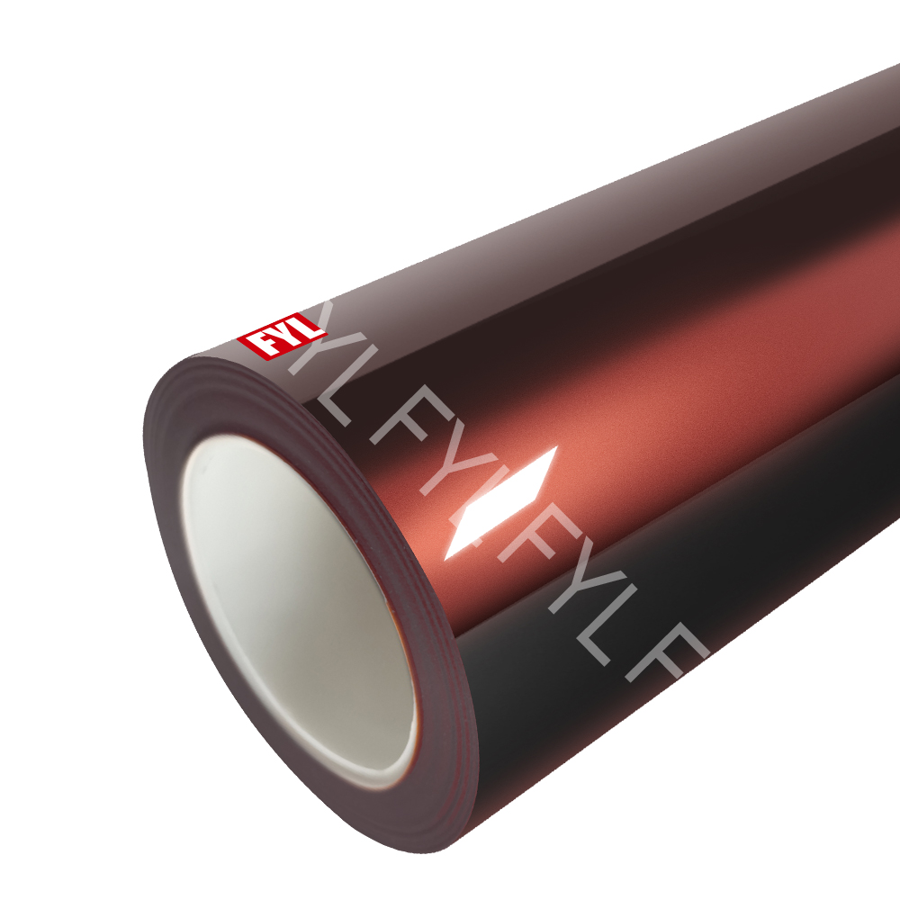 Black to Red Car Vinyl Film