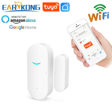 Tuya Smart WiFi Door Sensor Door Open / Closed Detectors Wifi Home Alarm Compatible With Alexa Google Home Tuya APP