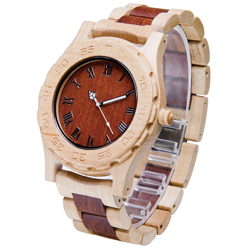 spliced wooden watch 