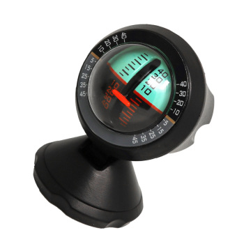 1PC Car Inclinometer Tilt Gauge Indicator Gradient Car Level Inclinometer Compass Measure Tool Meter