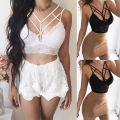 Women Sexy Hot Bras Lingerie Bandage Hollow Out Ladies Lace Tank Top Vest Sleeveless Summer Underwear Intimates Brassiere Top