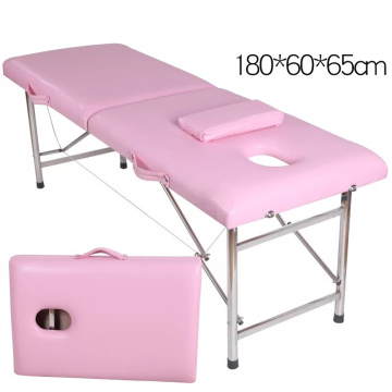 Professional carry on massage beauty bed, folding massage tattoo SPA bed, custom beauty salon, thickening treatment table