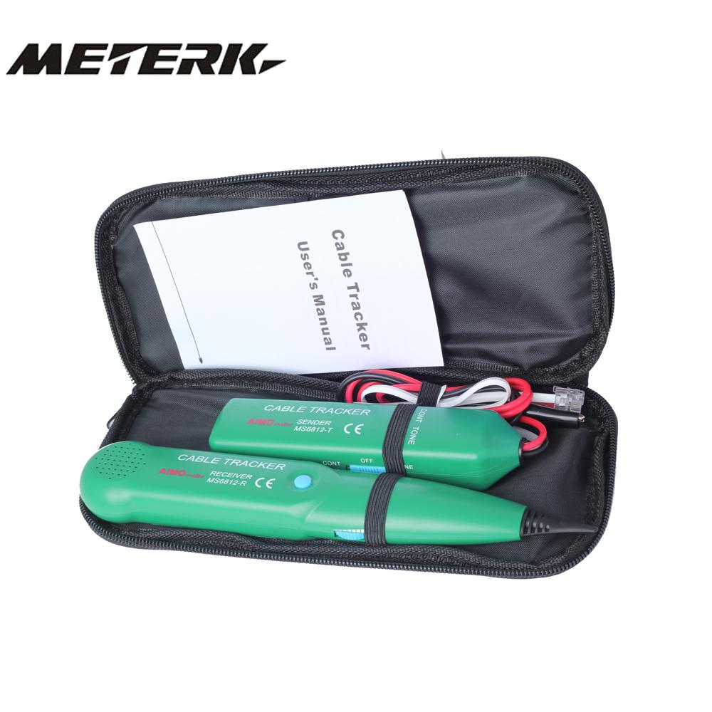 Professional AIM MS6812 Telephone Wire Tracer Portable UTP Tool Kit LAN Network Cable Tester Line Finder