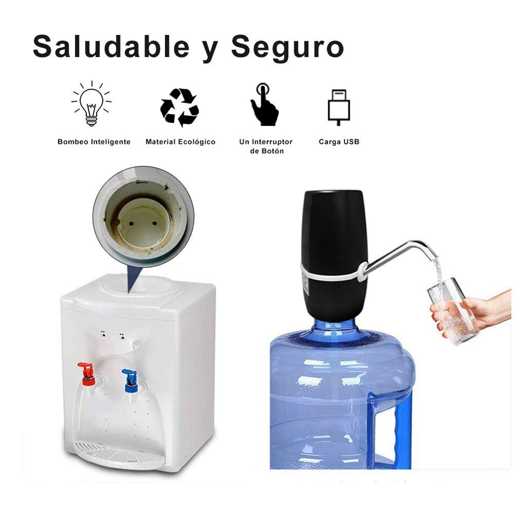 Portable Electronic Water Bottle Pump Wireless USB Charged Electric Water Dispenser Pump Hand Press Water Pumps Office Home c