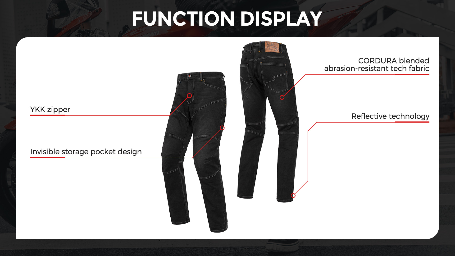 biker protective jeans