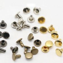 100sets/lot Garment Rivets Double-Sided Round Spikes for Clothing Shoes Belt Bag Punk DIY Leather Craft Apparel Sewing Accessory