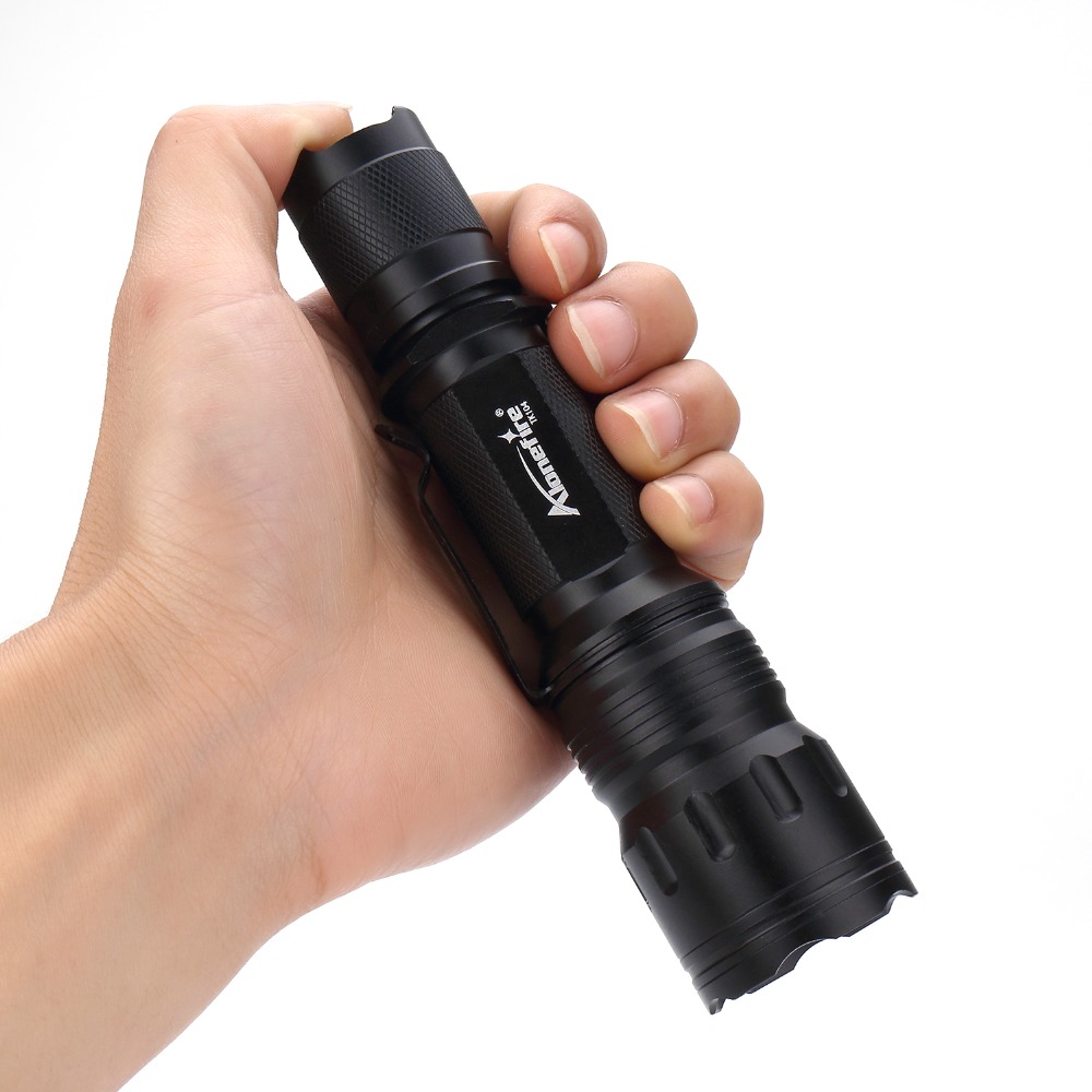 TK104 8000LM LED flashlight XM L2 Zoomable torch Waterproof rechargeable portable Tactical Gun Flash light Pistol Handgun lamp