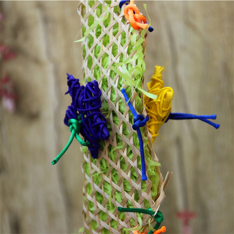 New Misterolina Grass Pet Bird Parrot Swing Cage Toy Foraging Toys Chew Bites For Parakeet Cockatiel Swing Cages Playing Toy