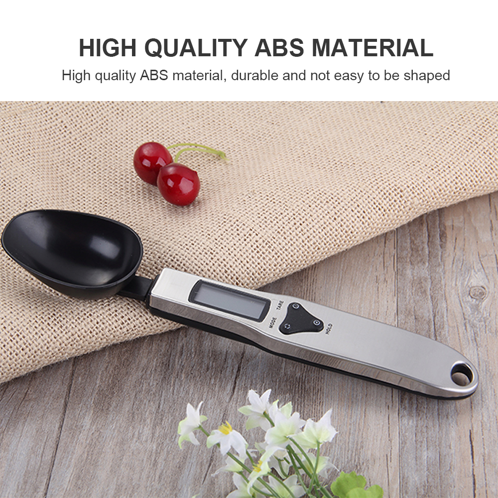 500g/0.1g Stainless Steel Digital Spoons Scales Electronic Scales Kitchen Measuring Spoons Weight LCD Display Food Scales