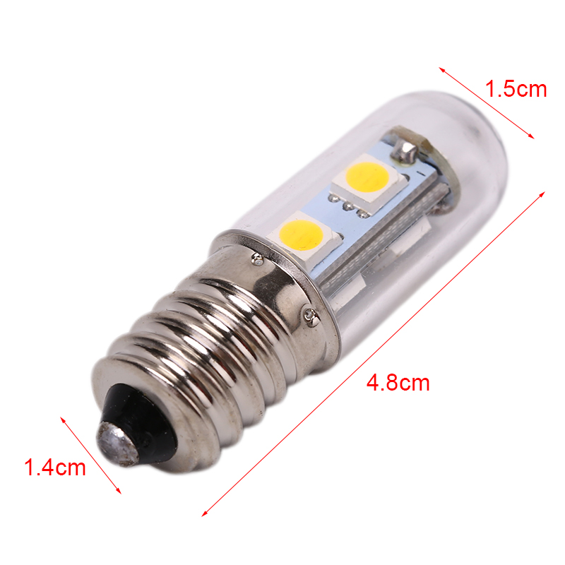 E14 Screw Base LED Refrigerator Lamp Bulb 1PCS 7 Leds SMD5050 LED Light For Fridge