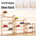 Storage Shoe Rack Hallway Cabinet Organizer Holder 3/4/5 Layer Wood Assemble Shoes Shelf Home Living Room Furniture Shoe Racks