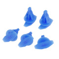 100Pcs Car Universal Weatherstrip Retainer Clips Auto Fasteners 7mm Hole Blue Plastic Rivets Car Clips Automobile