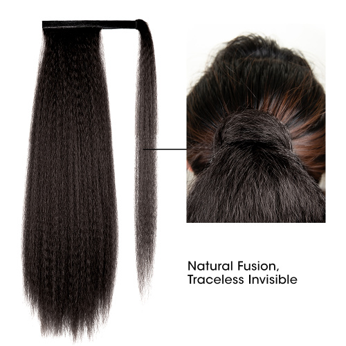 22 Inches Synthetic Kinky Straight Wrap Around Ponytail Supplier, Supply Various 22 Inches Synthetic Kinky Straight Wrap Around Ponytail of High Quality