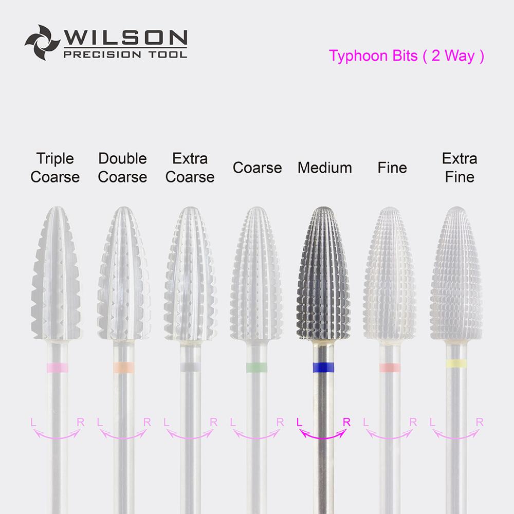 Typhoon Bit(Fastest Remove Acrylics&Gels)-Two directional(for All Hand use)-WILSON Carbide Nail Drill Bit