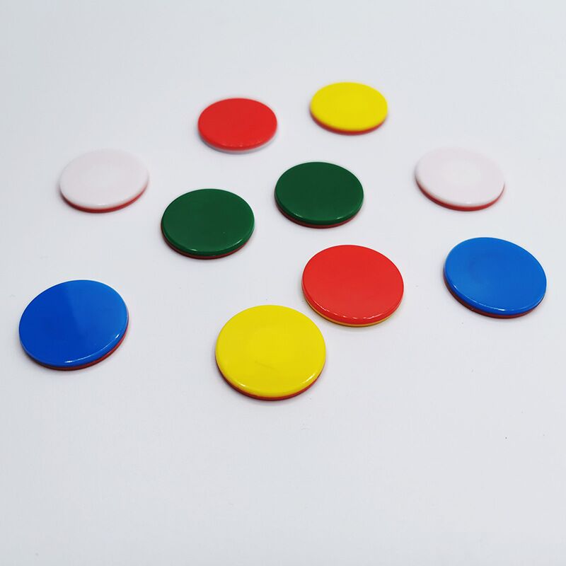 32pcs plastic Double color Count Bingo Chips Markers for Teaching Bingo Game Cards 2.5cm 4 Colors