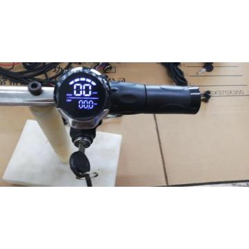 speedometer/lcd display 24v36v48v60v+lock/key+rolling grips throttle accelerator electric scooter bicycle MTB tricycle diy part
