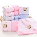 25*50cm High Quanlity Cotton Baby Towel Cartoon Bear Baby Washcloth Handkerchief Kids Feeding Wipe Cloth Towel New Dropship