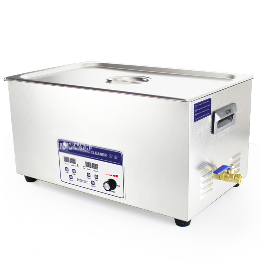 22L Stainless Steel Digital Ultrasonic Cleaner Medical PCB Parts Industry Ultrasonic Cleaner Bath JP-080ST 480W English version